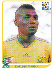 Katlego Mphela South Africa samolepka Panini World Cup 2010 #47